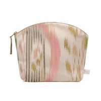 SALE - HOLISTIC SILK LAVENDER MAKE UP BAG "IKAT"