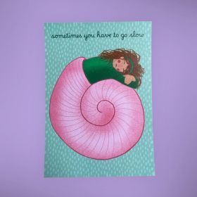 ARION ILLUSTRIERT - GRUSSKARTE GO SLOW