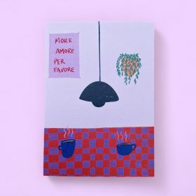 ARION ILLUSTRIERT - GRUSSKARTE MORE AMORE PER FAVORE