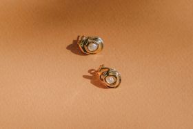 IRINI HANDMADE JEWELLERY M-MARA OHRSTECKER Vergoldet