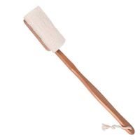 YÙ BEAUTY LOOFAH NATURSCHWAMM BÜRSTE MIT STIEL