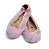 SALE - HOLISTIC SILK MASSAGESLIPPERS "ROSE" SIZE S