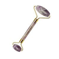 SALE - HOLISTIC SILK CHI GEMSTONE FACIAL ROLLER AMETHYST