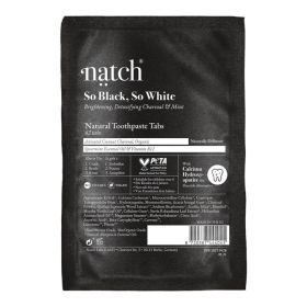NATCH TOOTHPASTE TABS SO BLACK, SO WHITE BAG