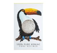 THE KONJAC SPONGE MINI SPONGE PURE - RAINFOREST TUCAN